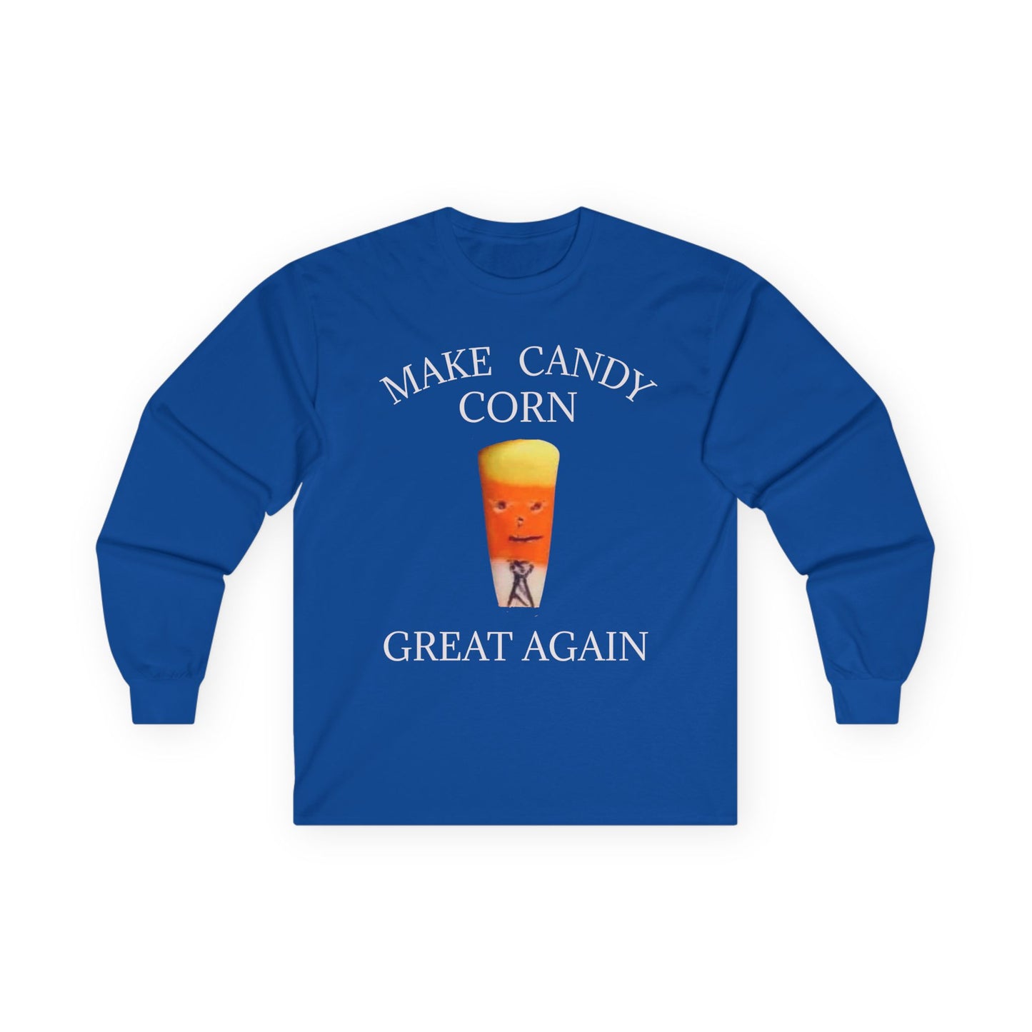 Funny Halloween Long Sleeve Tee - Make Candy Corn Great Again