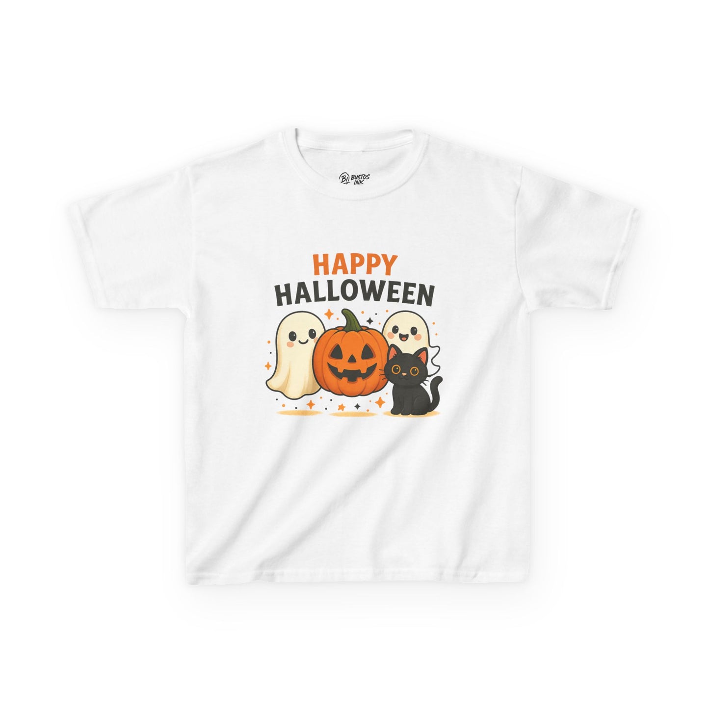 Kids Halloween Tee, Fun Halloween Shirt, Ghosts and Pumpkin Design, Spooky Kids T-Shirt, Fall Festival Apparel, Halloween Costume Tee