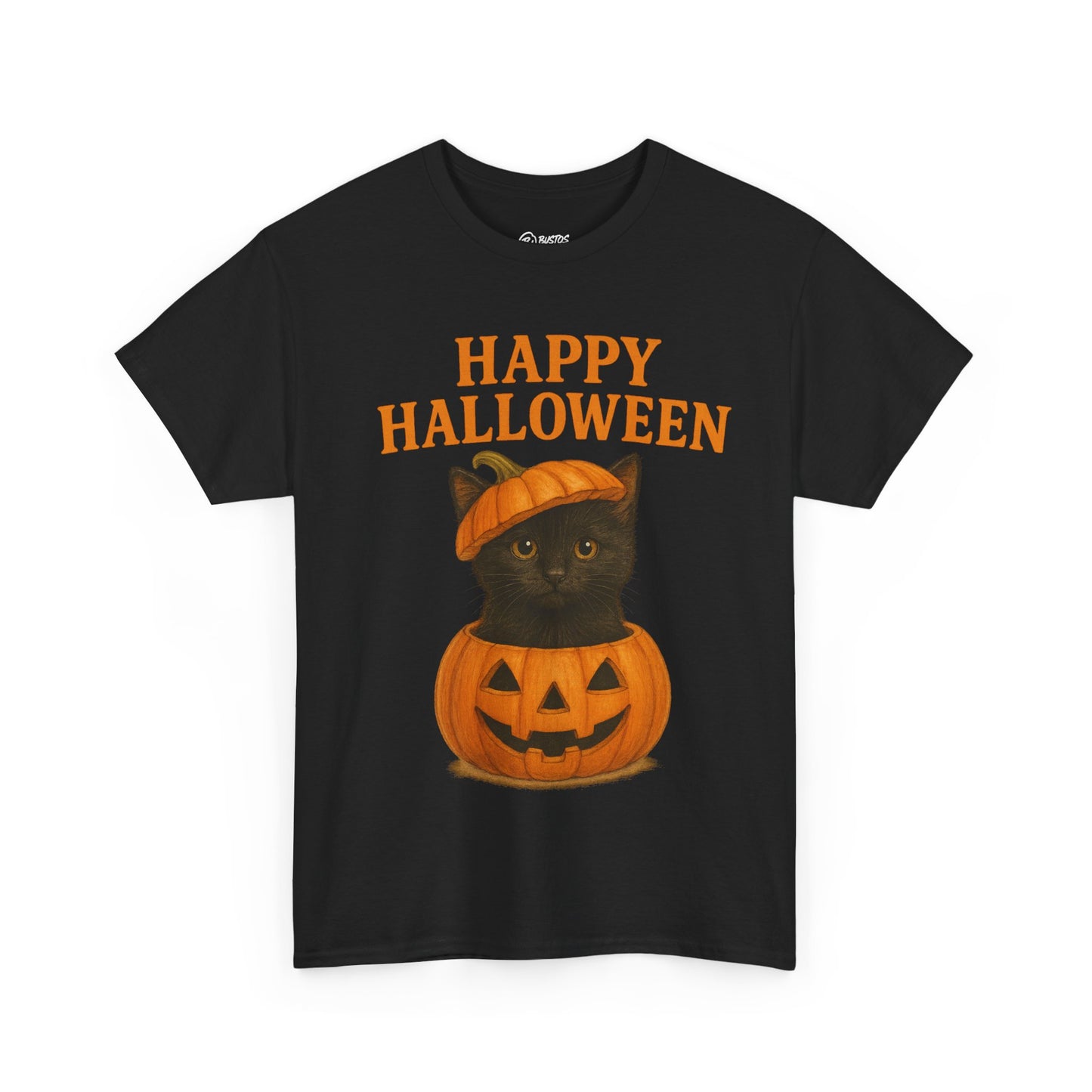 Halloween Cat Unisex Cotton Tee, Funny Halloween Shirt, Cute Cat T-Shirt, Spooky Season Wear, Gift for Cat Lovers