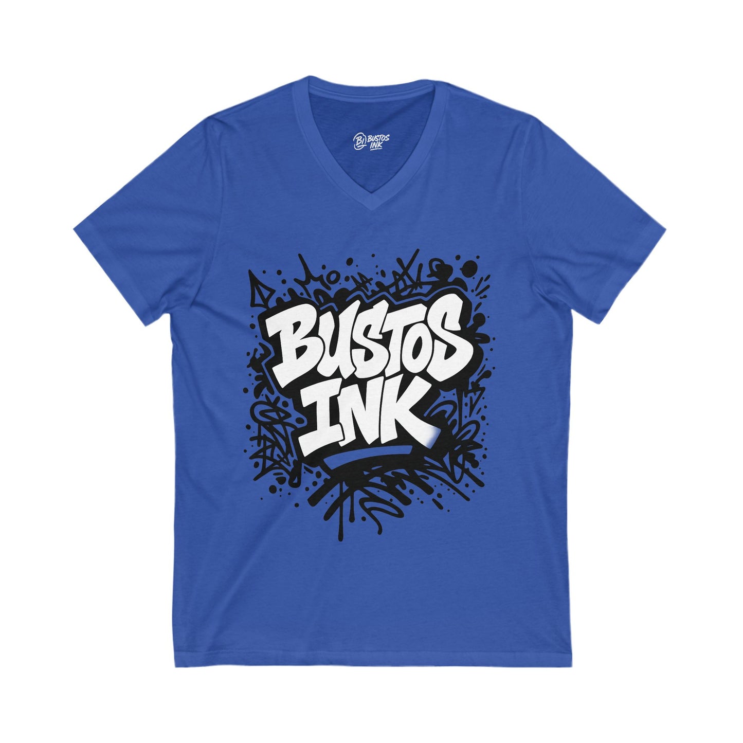 Street Art V-Neck Tee, Cool Graphic T-Shirt, Unisex Casual Wear, Event Tee, Graffiti Style Shirt, Urban Fashion Top