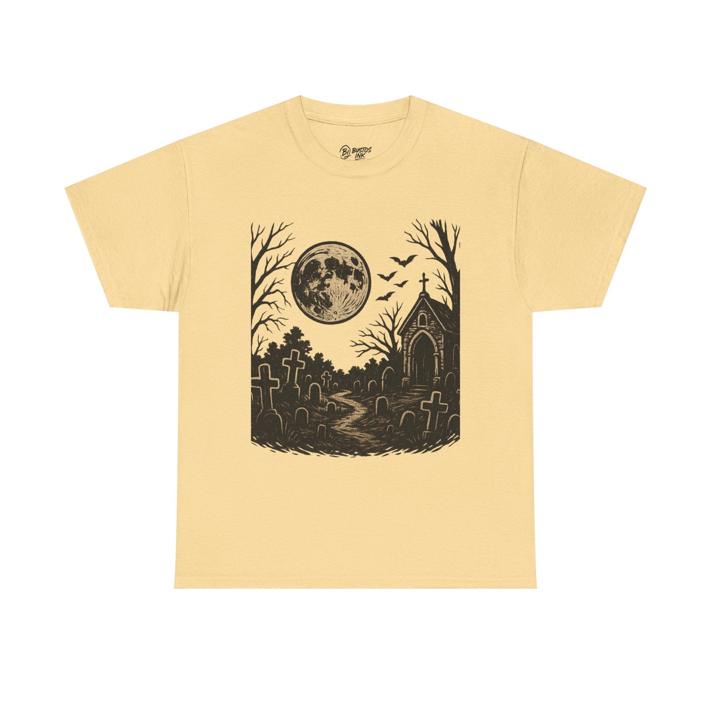 Spooky Moonlight Unisex Tee - Halloween Apparel, Graphic T-Shirt, Gothic Style, Fall Wardrobe, Casual Outfit