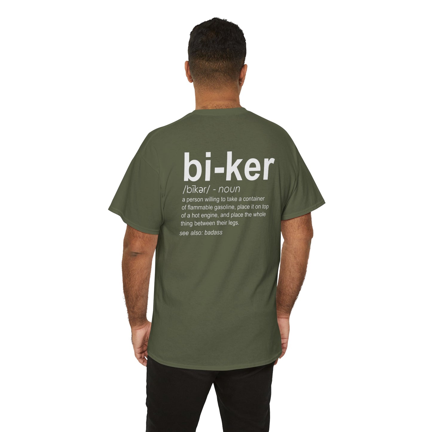 Biker Definition Short Sleeve Tee, Unisex Heavy Cotton T-Shirt