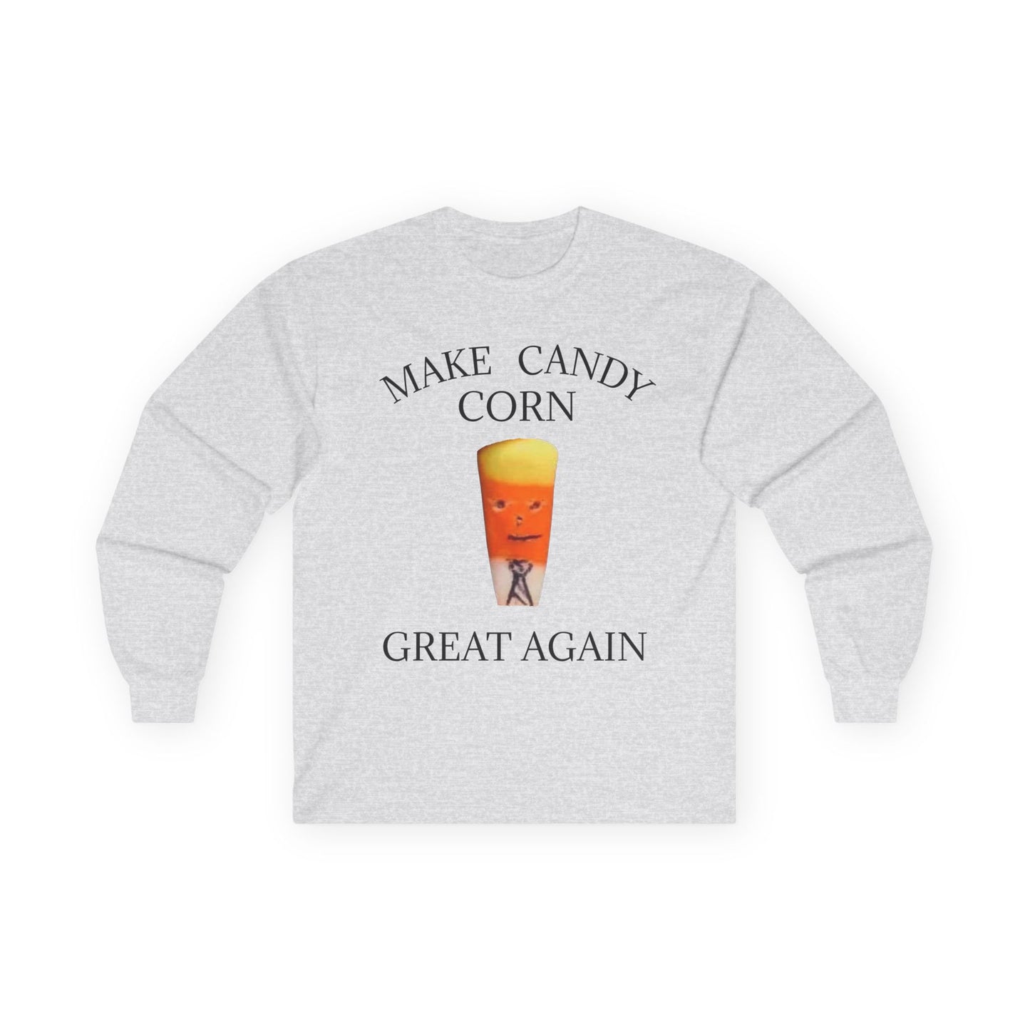 Funny Halloween Long Sleeve Tee - Make Candy Corn Great Again