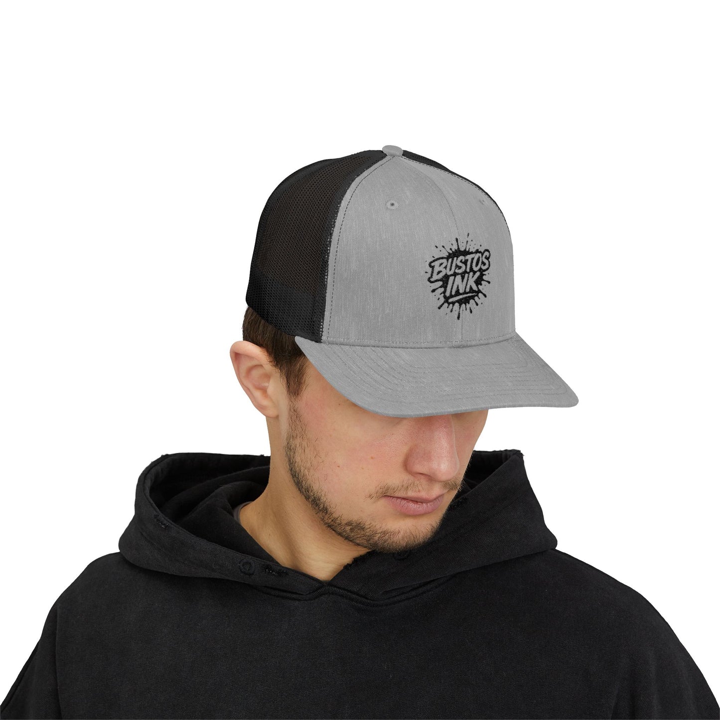 Bustos Ink Graphic Snapback Trucker Cap