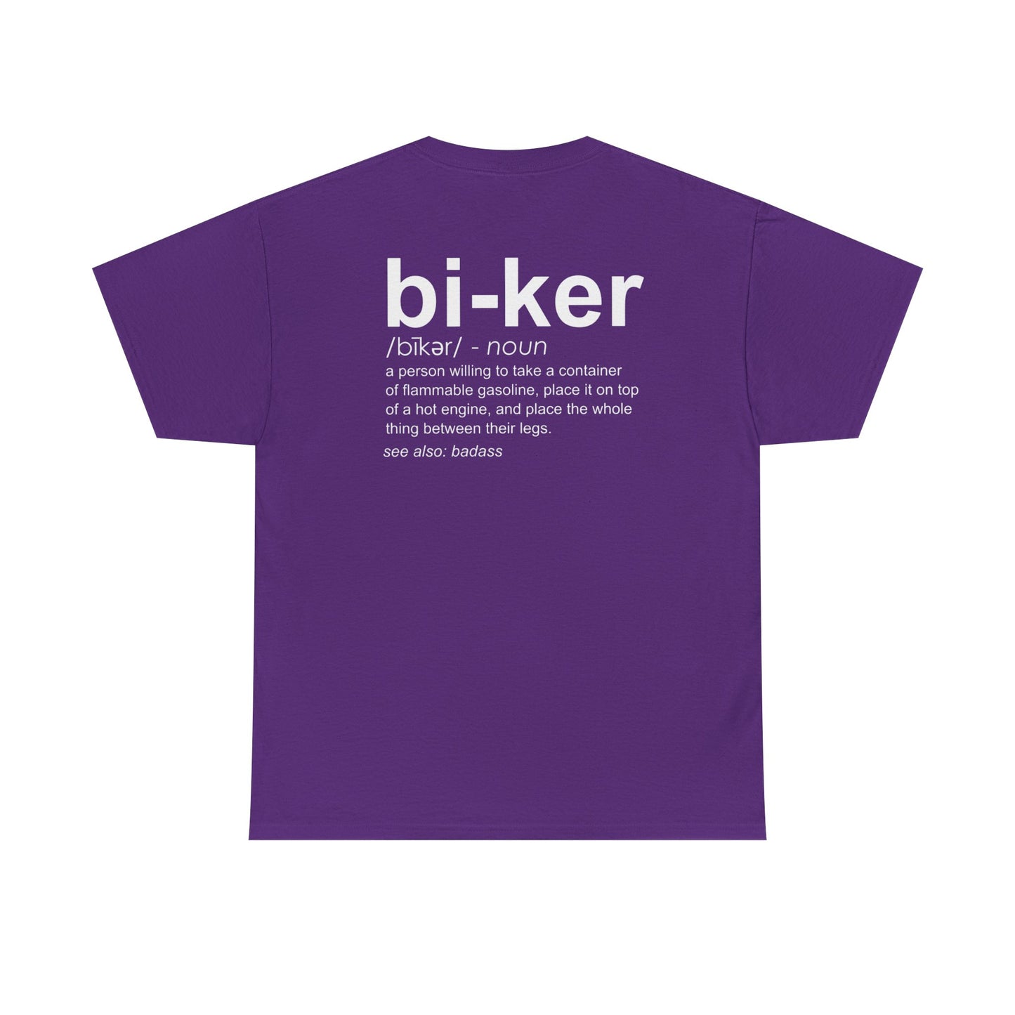 Biker Definition Short Sleeve Tee, Unisex Heavy Cotton T-Shirt