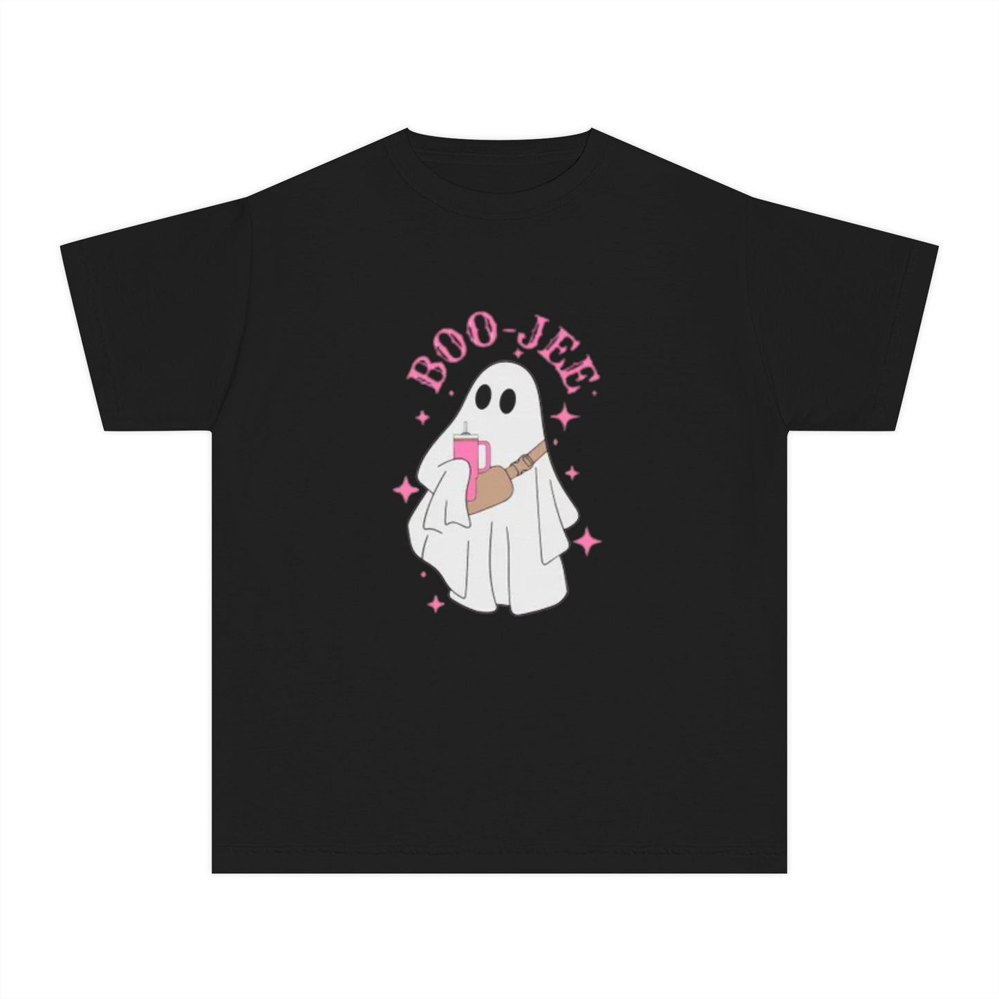Boo Jee Ghost Youth Midweight Tee-Halloween Shirt