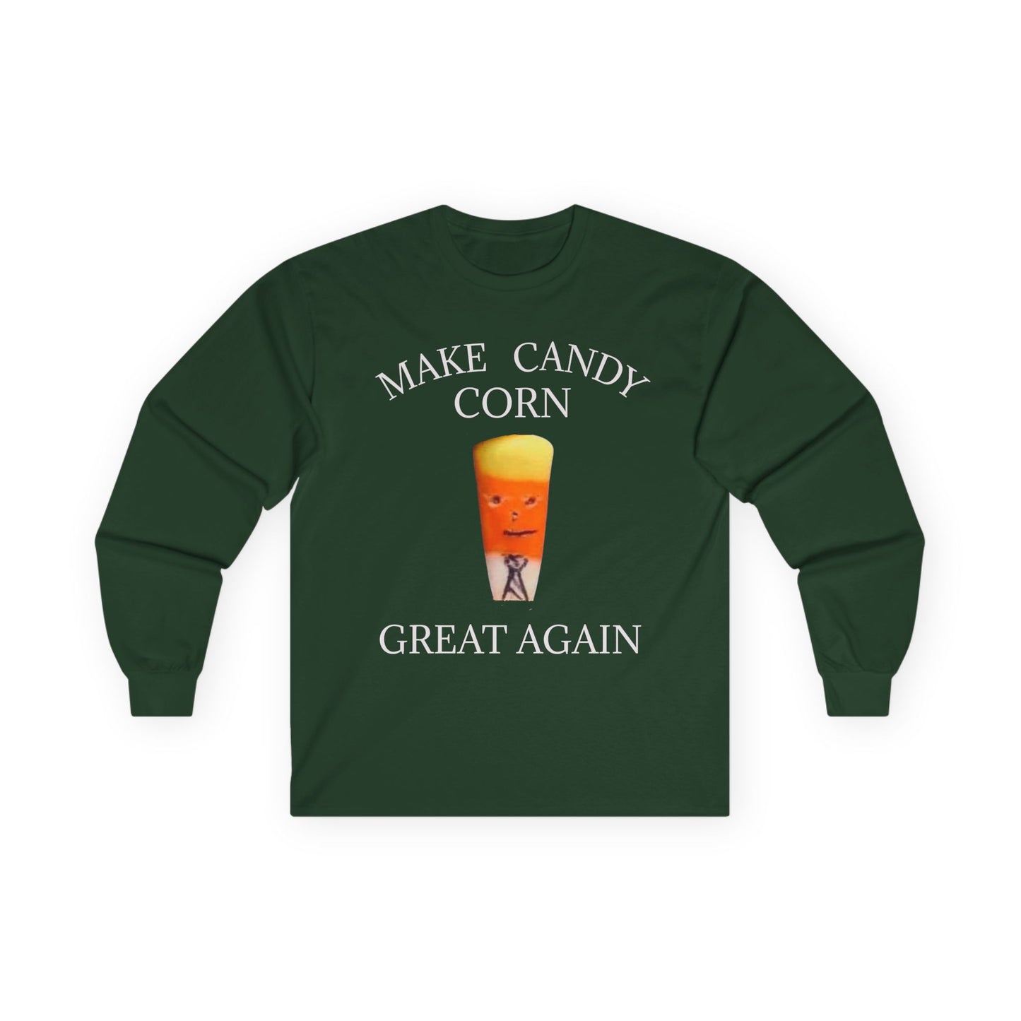 Funny Halloween Long Sleeve Tee - Make Candy Corn Great Again