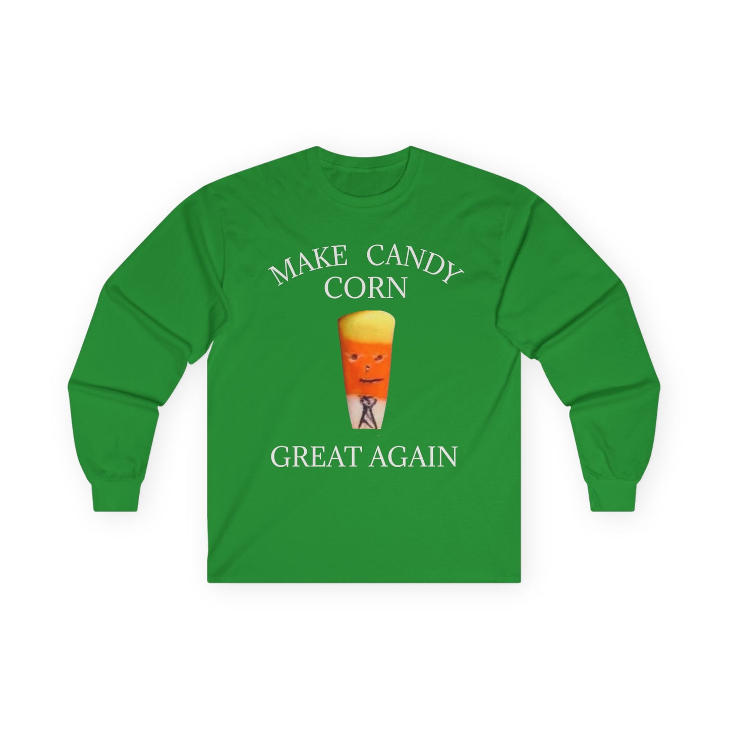 Funny Halloween Long Sleeve Tee - Make Candy Corn Great Again