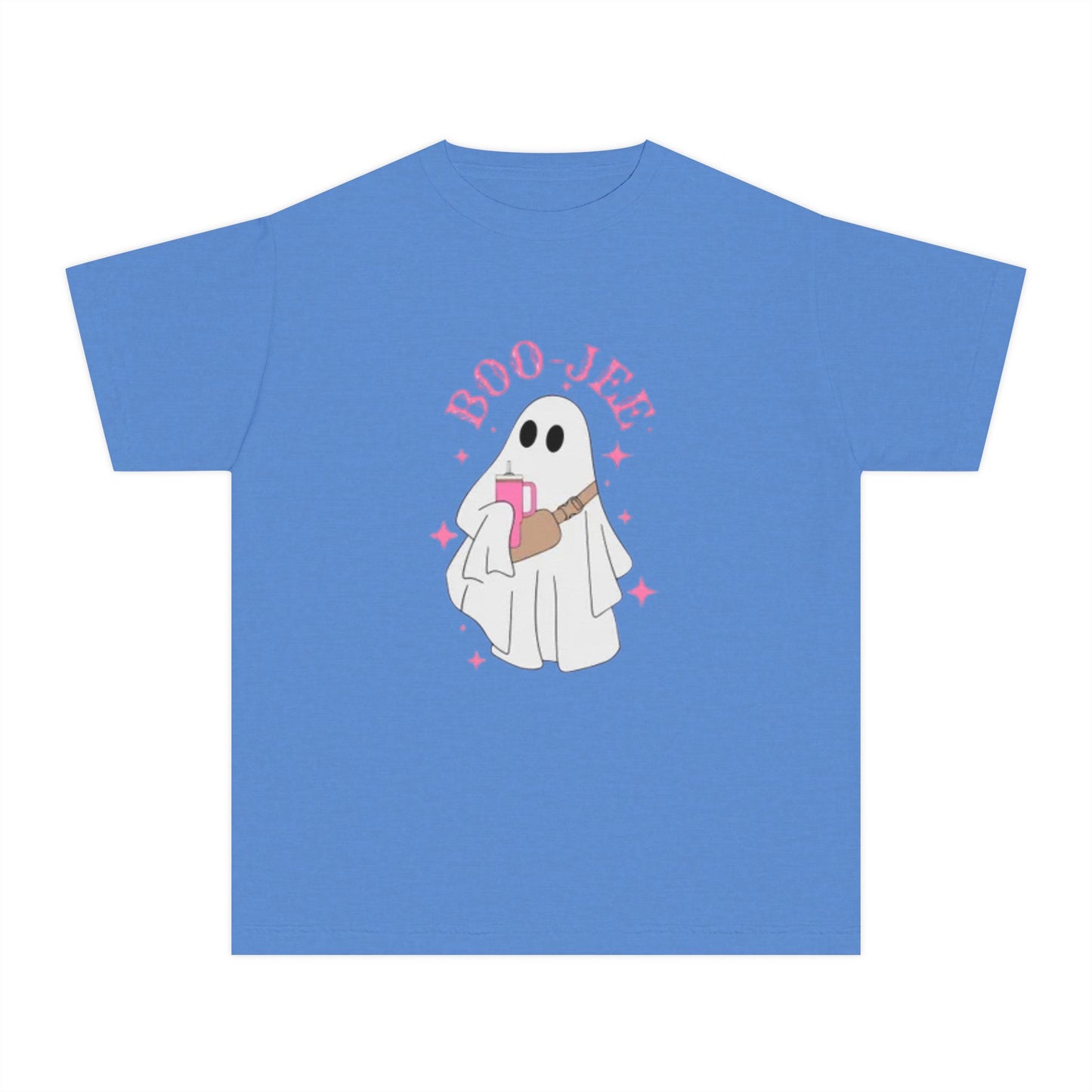 Boo Jee Ghost Youth Midweight Tee-Halloween Shirt