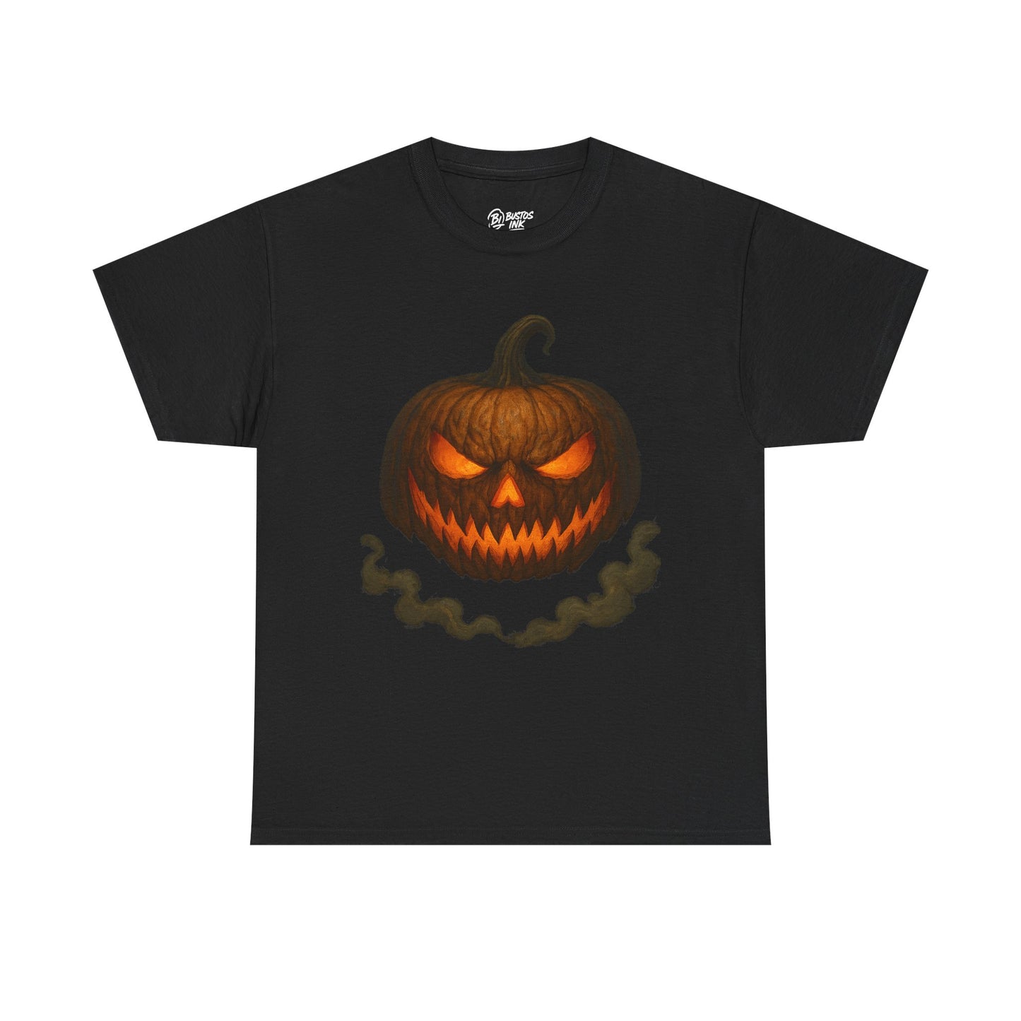 Spooky Pumpkin Halloween T-Shirt, Unisex Heavy Cotton Tee for Fall, Halloween Costume, Trick or Treat, Seasonal Fashion, Gift Idea