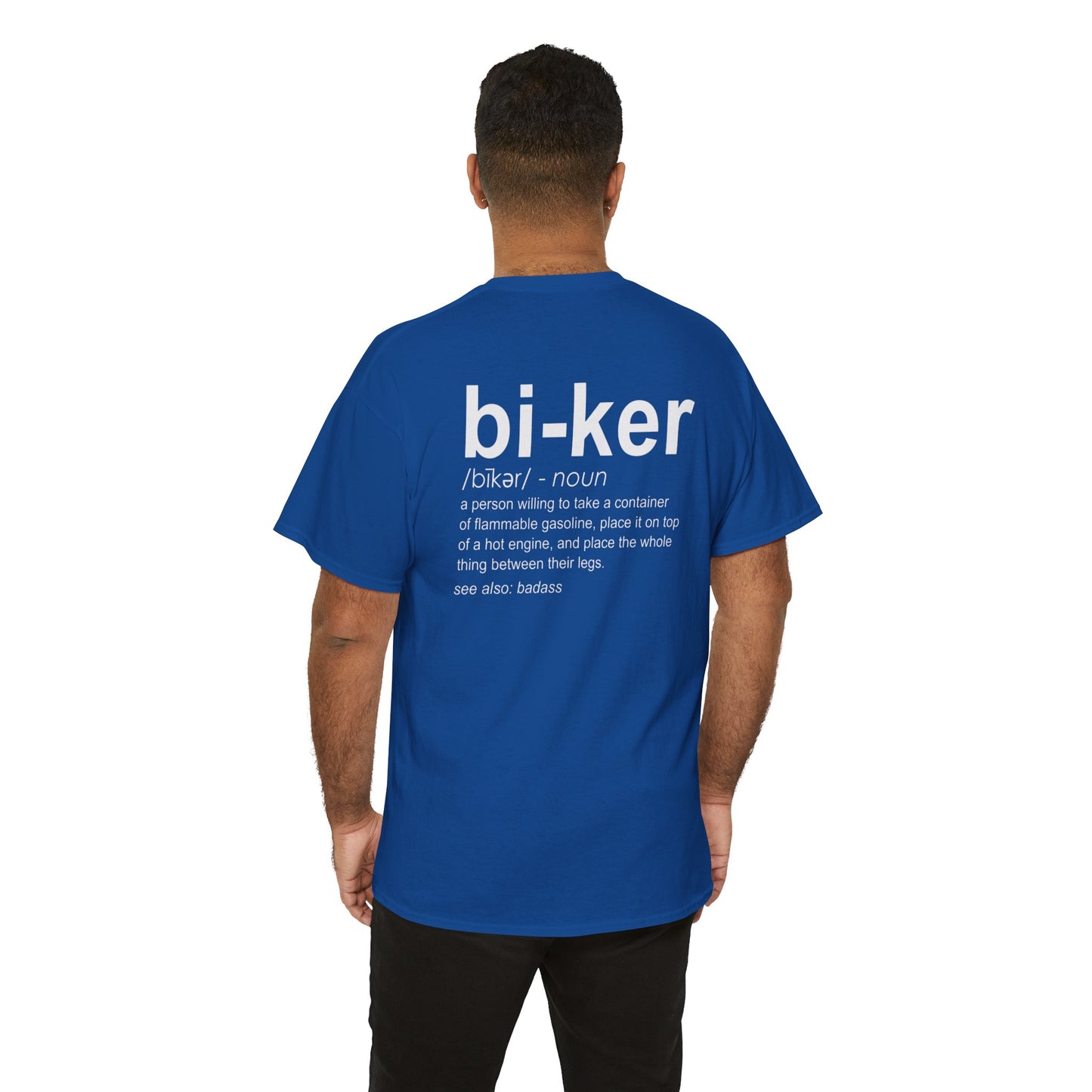 Biker Definition Short Sleeve Tee, Unisex Heavy Cotton T-Shirt