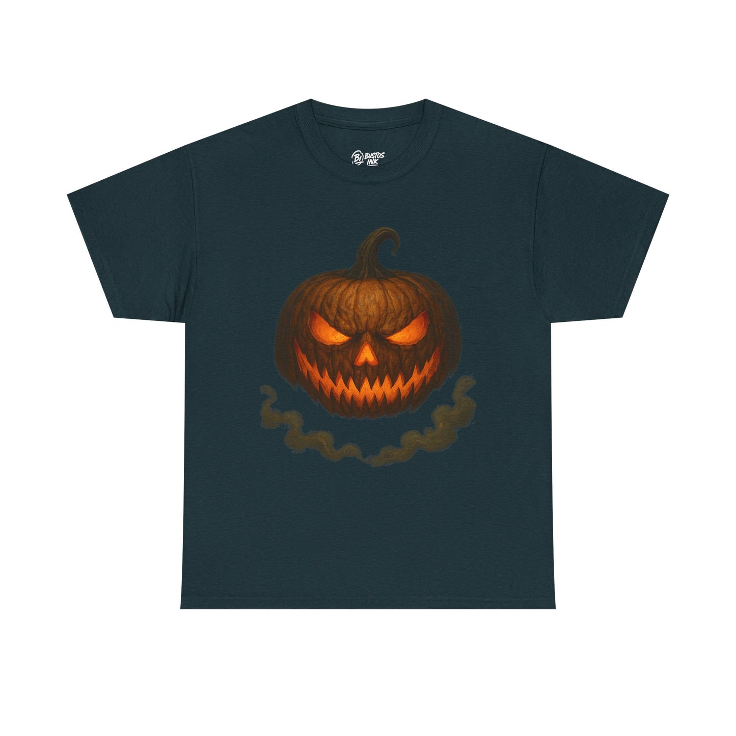 Spooky Pumpkin Halloween T-Shirt, Unisex Heavy Cotton Tee for Fall, Halloween Costume, Trick or Treat, Seasonal Fashion, Gift Idea