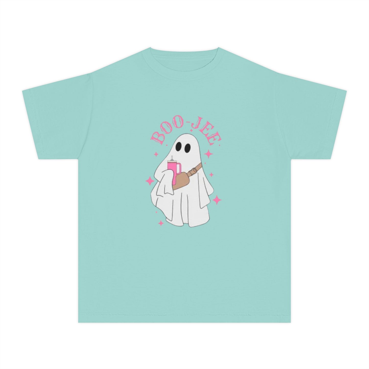 Boo Jee Ghost Youth Midweight Tee-Halloween Shirt