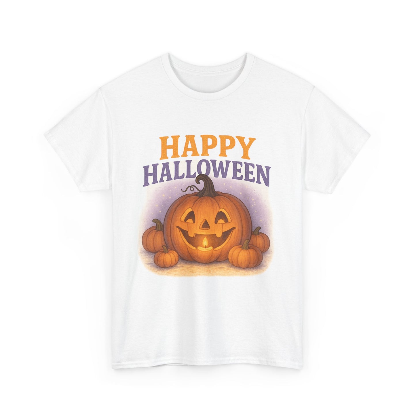 Halloween Pumpkin Unisex Cotton Tee, Fall Apparel, Costume Party Shirt, Spooky Season T-Shirt, Halloween Gift Idea
