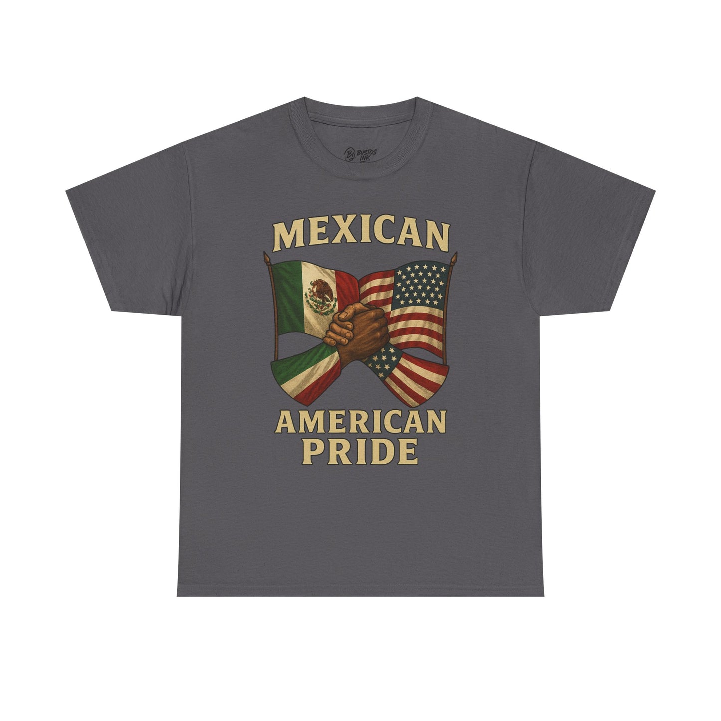 Mexican American Pride Tee, Unisex Cotton T-Shirt for Cultural Celebrations, Independence Day, Heritage Month, Gift for Patriotic Friends
