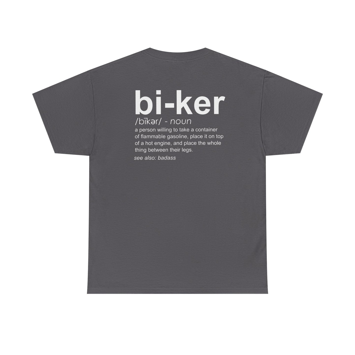 Biker Definition Short Sleeve Tee, Unisex Heavy Cotton T-Shirt