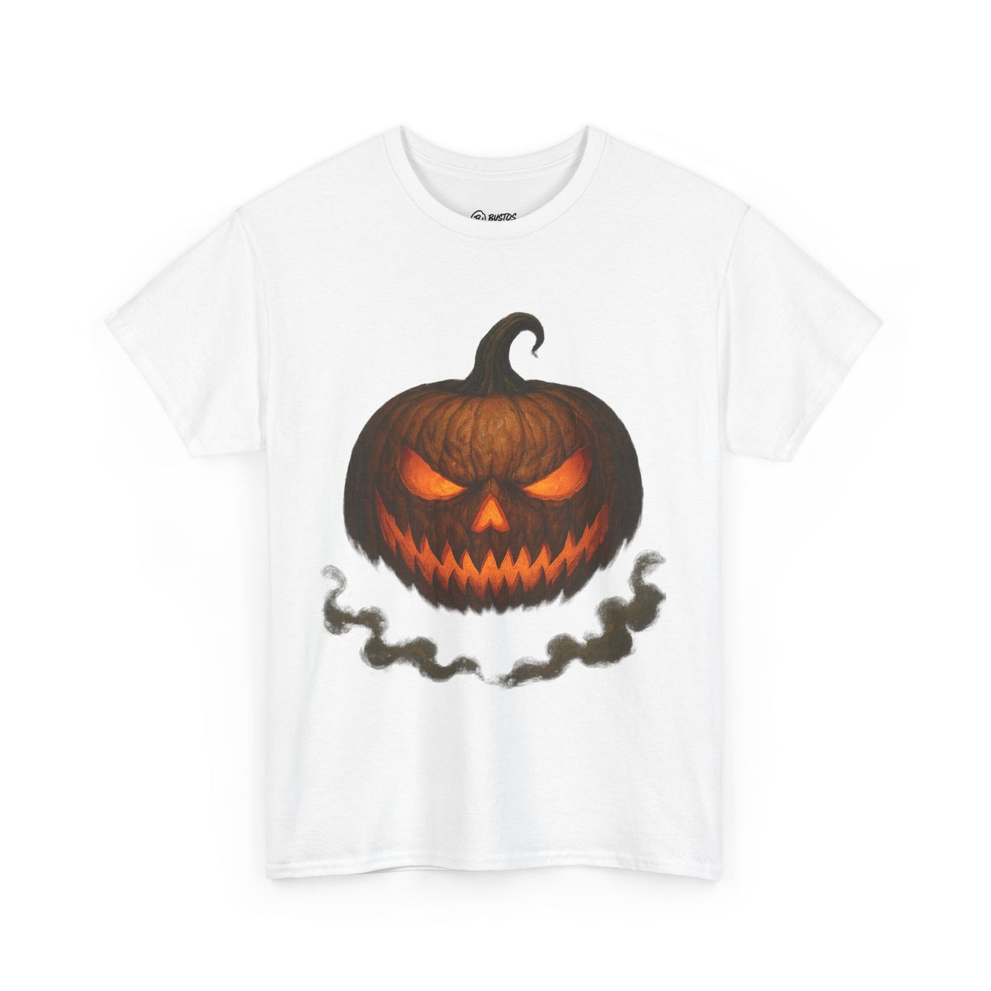 Spooky Pumpkin Halloween T-Shirt, Unisex Heavy Cotton Tee for Fall, Halloween Costume, Trick or Treat, Seasonal Fashion, Gift Idea