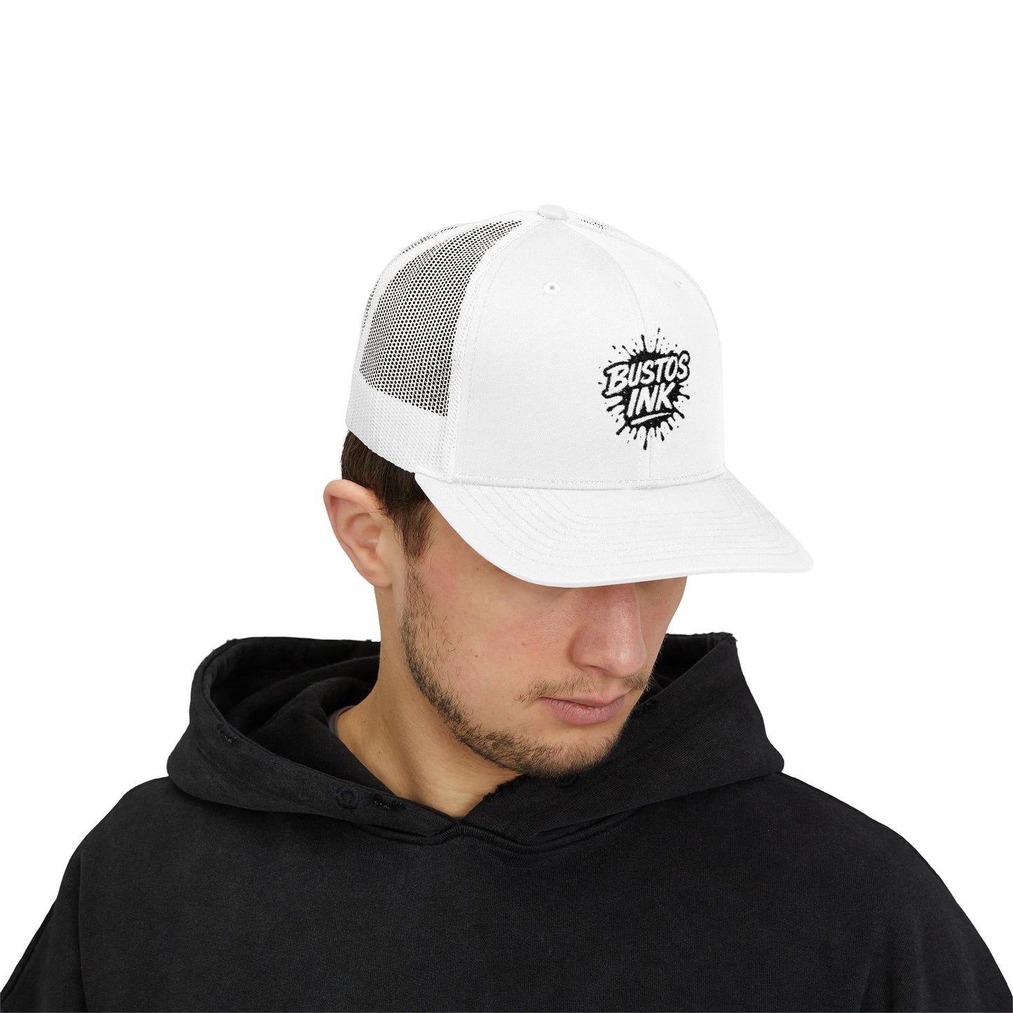 Bustos Ink Graphic Snapback Trucker Cap