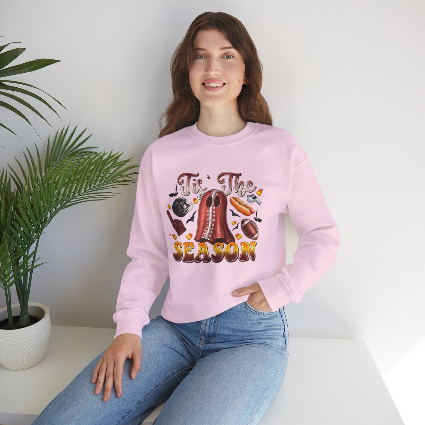 Tis The Season Womens Fall Festive Unisex Crewneck Sweatshirt