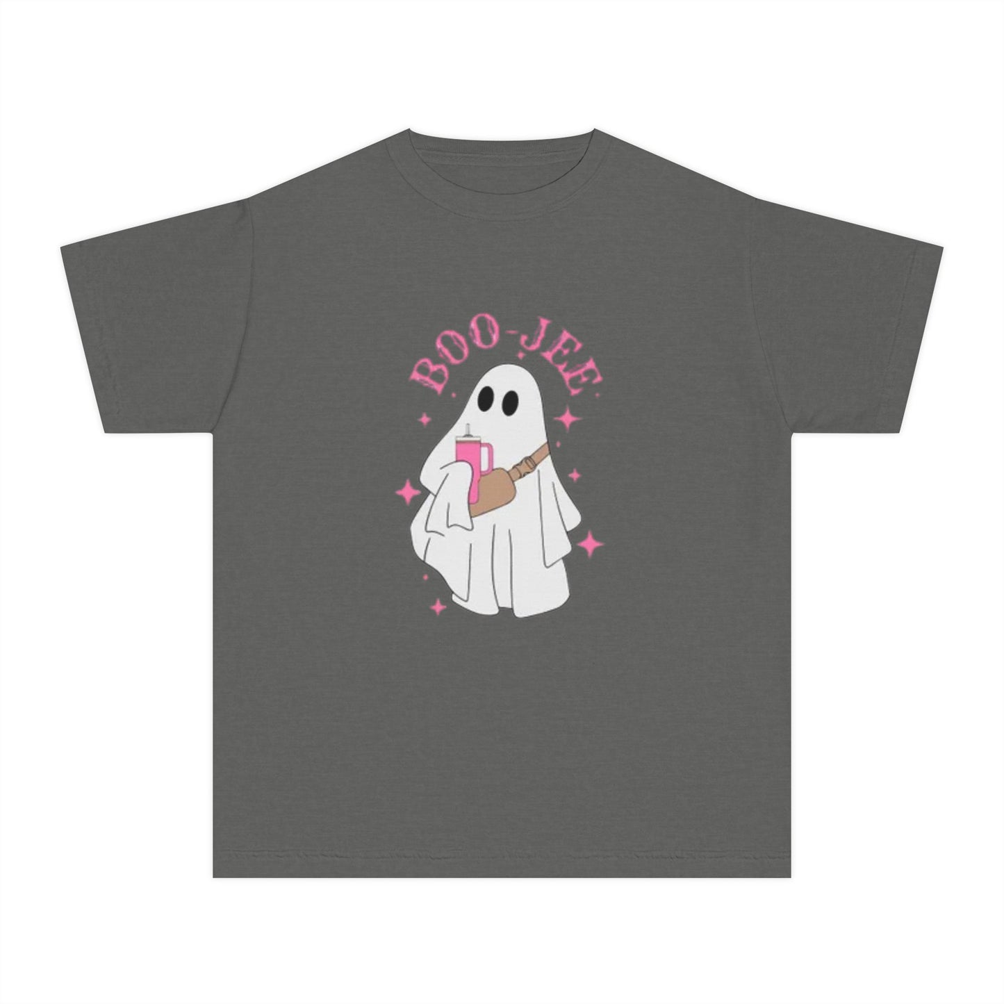Boo Jee Ghost Youth Midweight Tee-Halloween Shirt