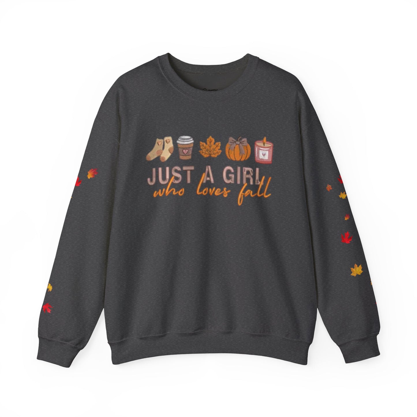 Cozy Fall Sweatshirt, Just a Girl Who Loves Fall, Comfy Crewneck Sweatshirt