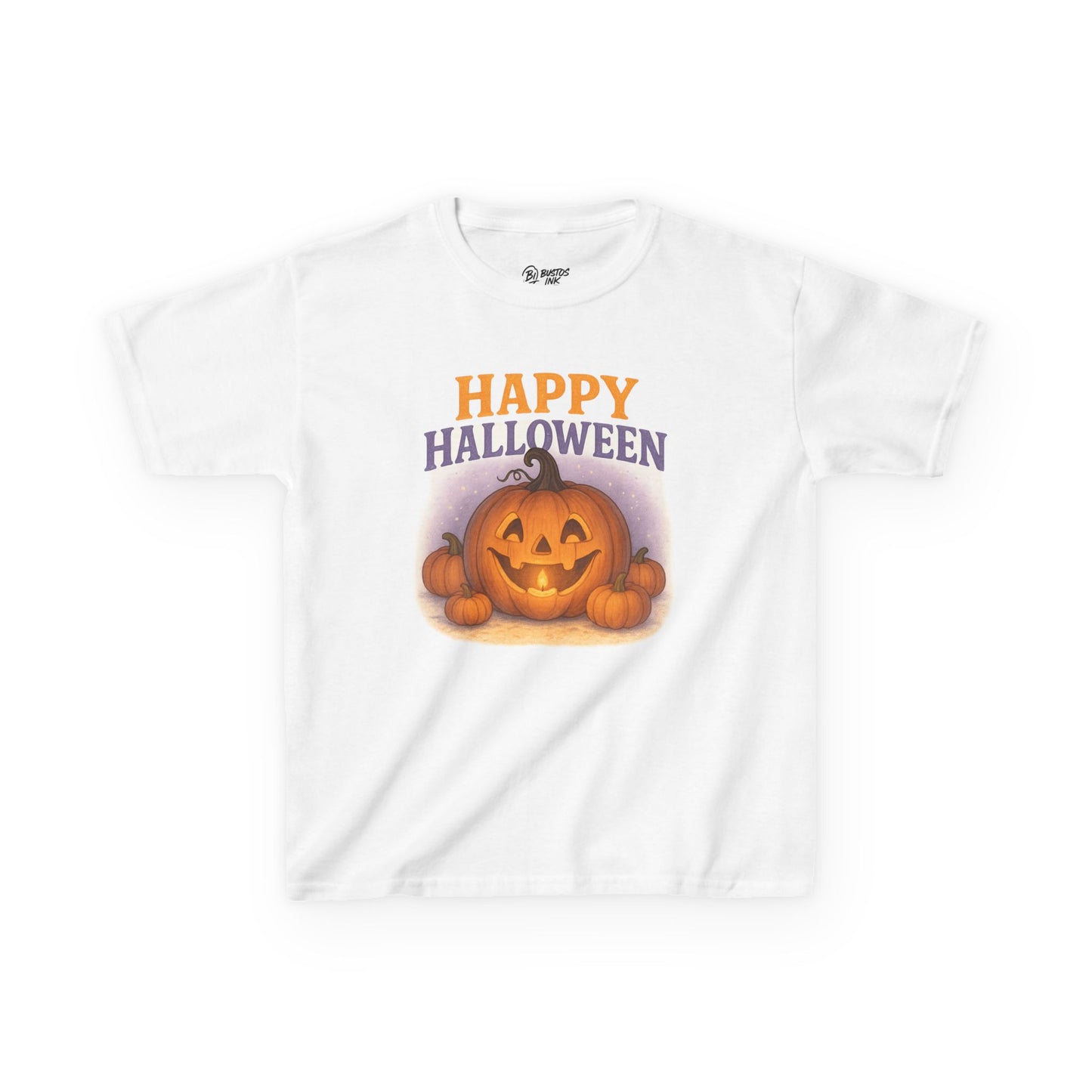 Kids Halloween Pumpkin Tee, Spooky T-Shirt for Kids, Fall Festival Clothes, Trick or Treat Shirt, Halloween Costume Tee