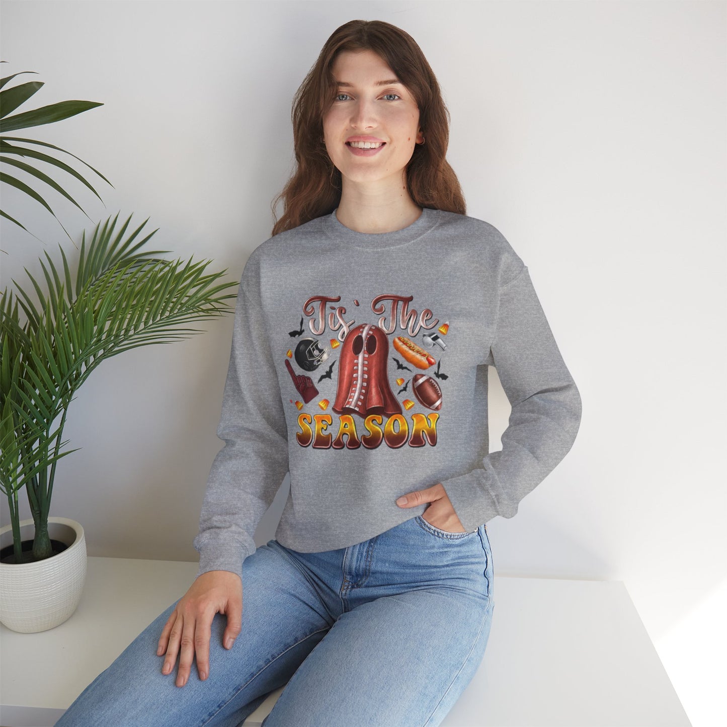 Tis The Season Womens Fall Festive Unisex Crewneck Sweatshirt