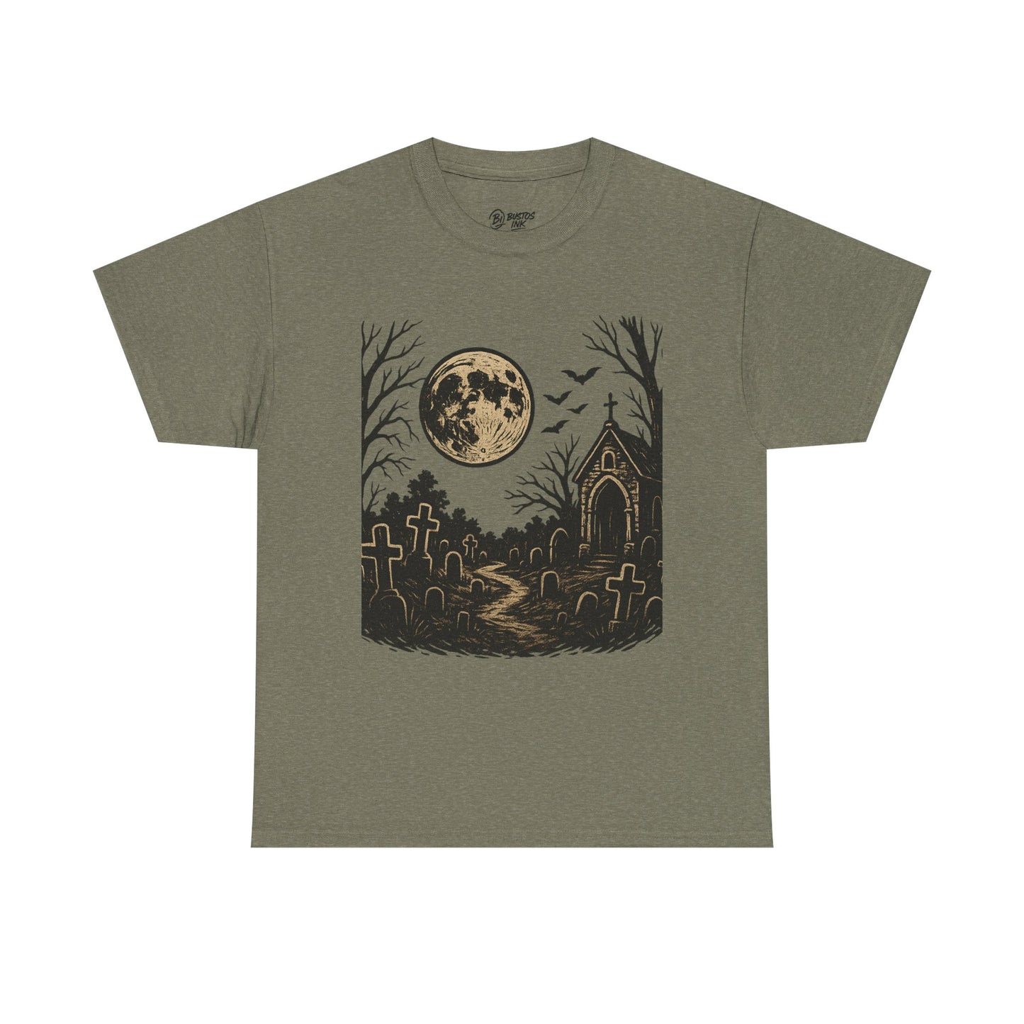 Spooky Moonlight Unisex Tee - Halloween Apparel, Graphic T-Shirt, Gothic Style, Fall Wardrobe, Casual Outfit