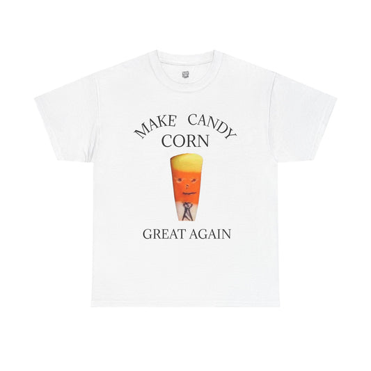 Halloween Tee, Funny Candy Corn Unisex Heavy Cotton T-Shirt