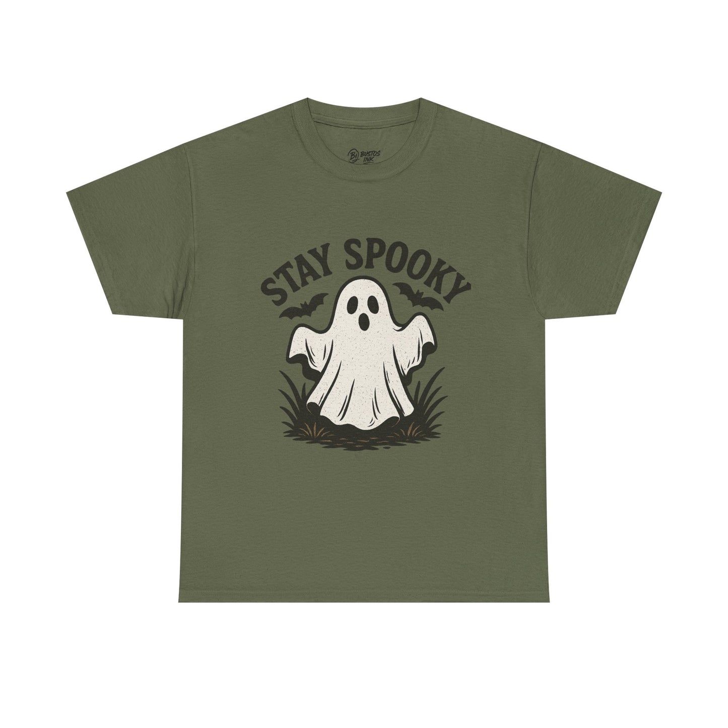 Spooky Ghost Tee - Perfect for Halloween, Unisex Cotton Shirt, Halloween Costume Top, Fall Apparel, Stay Spooky Tee