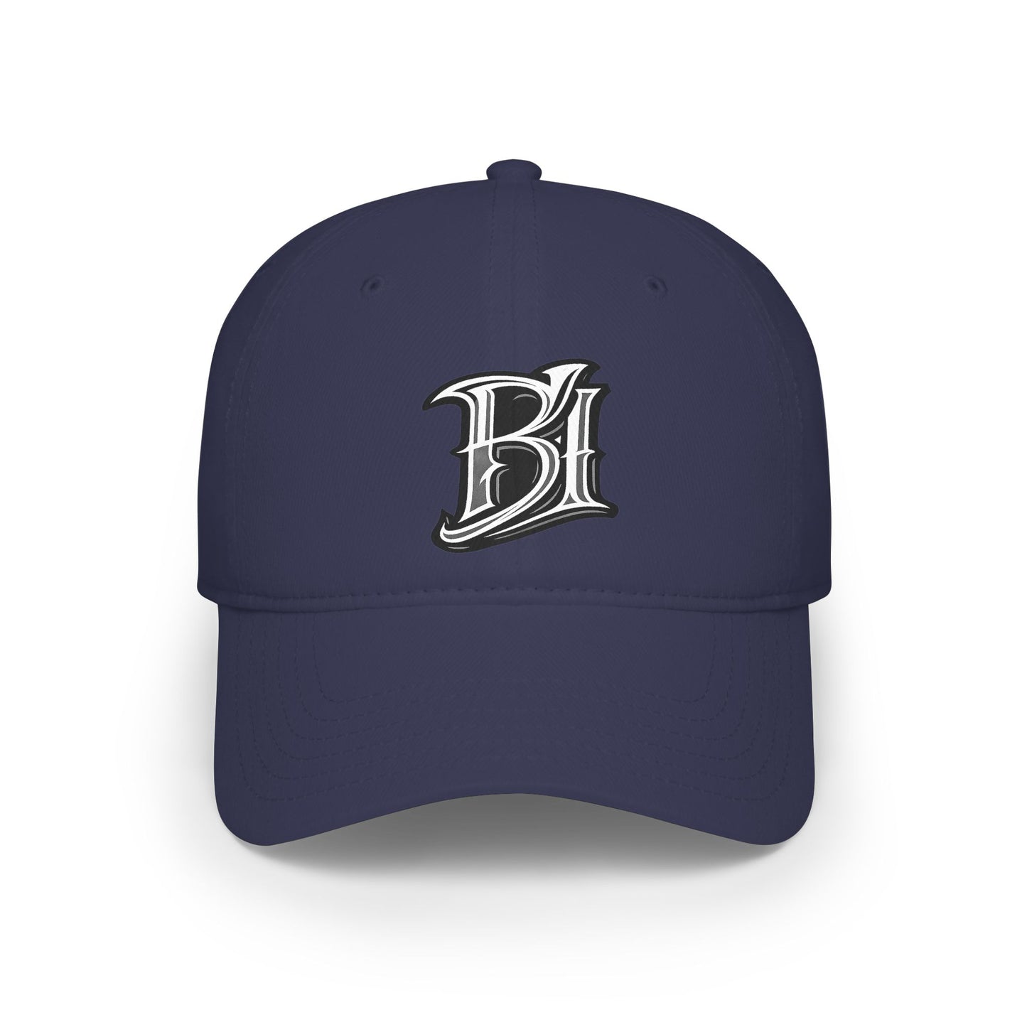 Embroidered 'B1' Low‑Profile Baseball Cap – Vintage Script Logo Hat