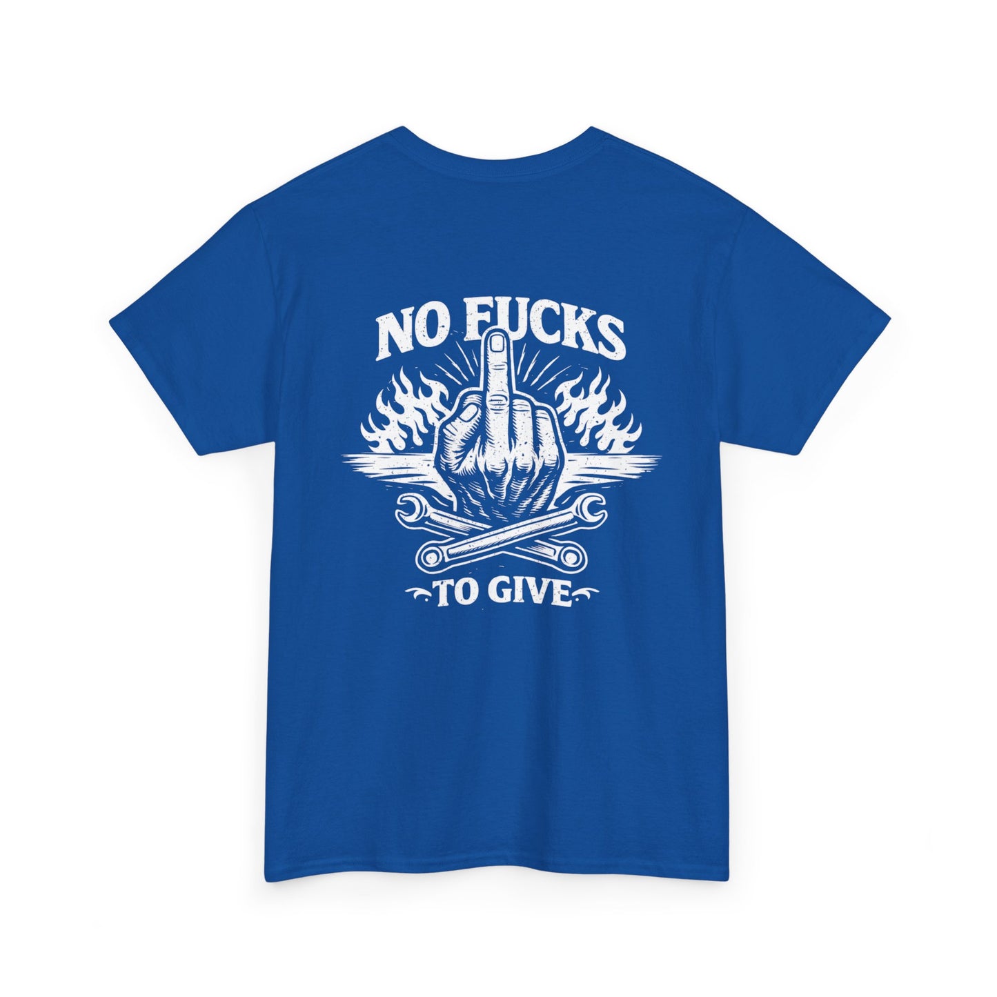 No Fucks To Give T-Shirt — Middle Finger Flame Graphic Tee