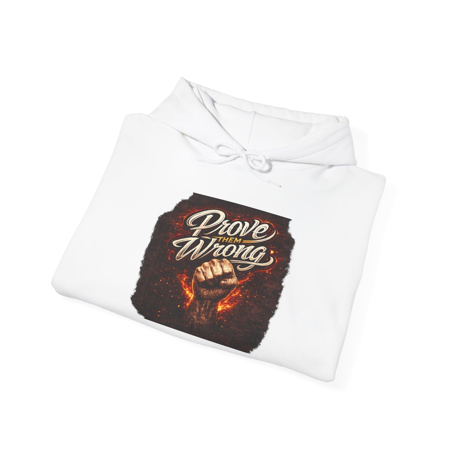 Prove them Wrong Hoodie — Motivational Vintage Fire Graphic Sweatshirt