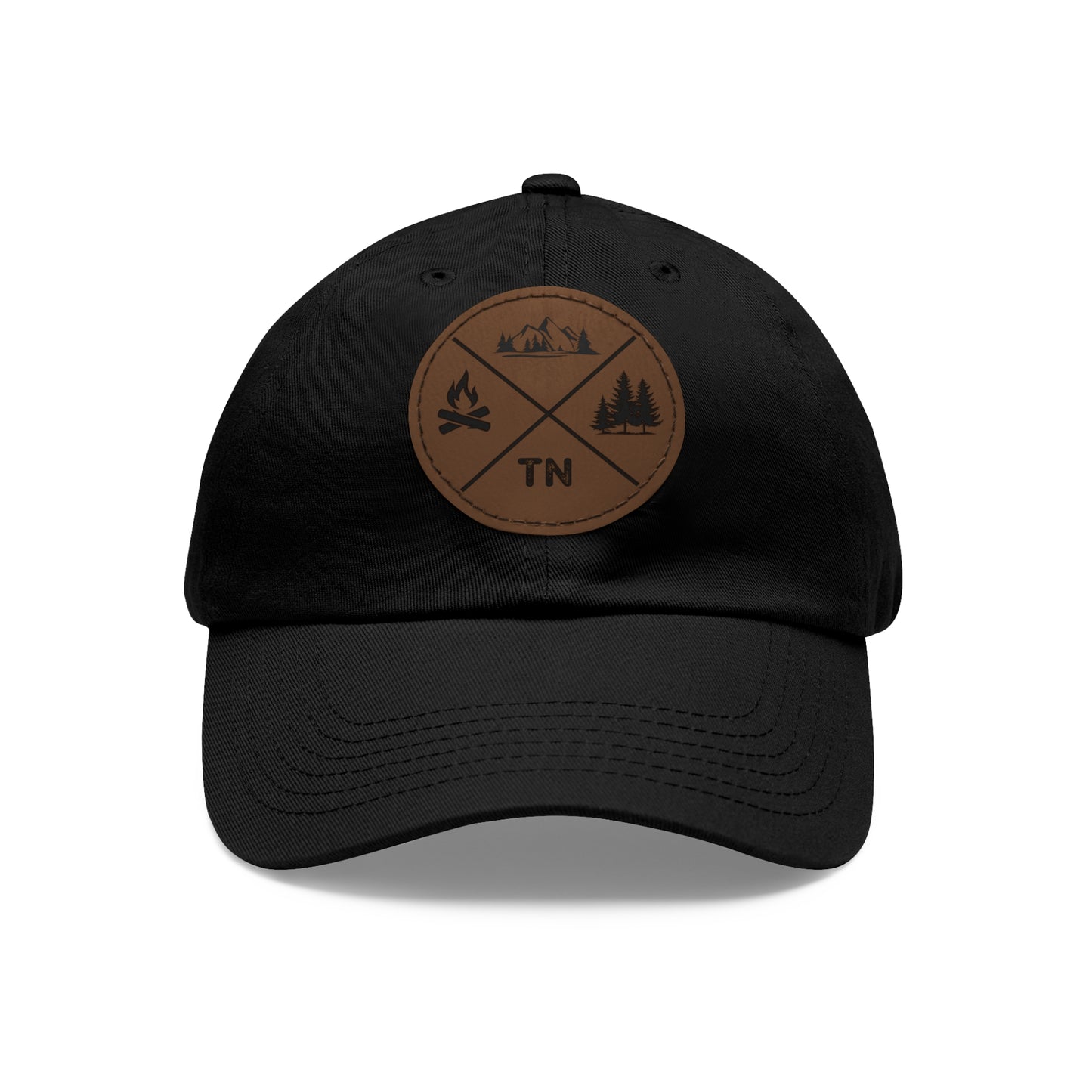 Hat with Leather Tennessee Outdoors Patch