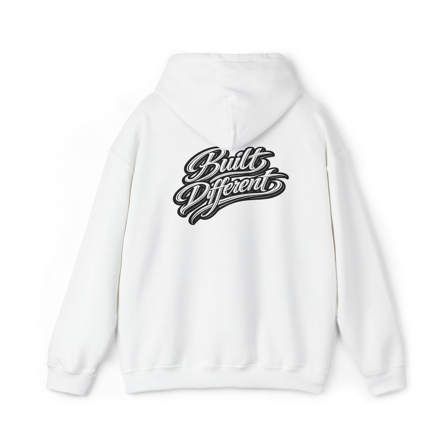 Built Different Hoodie — Vintage Script Logo Pullover