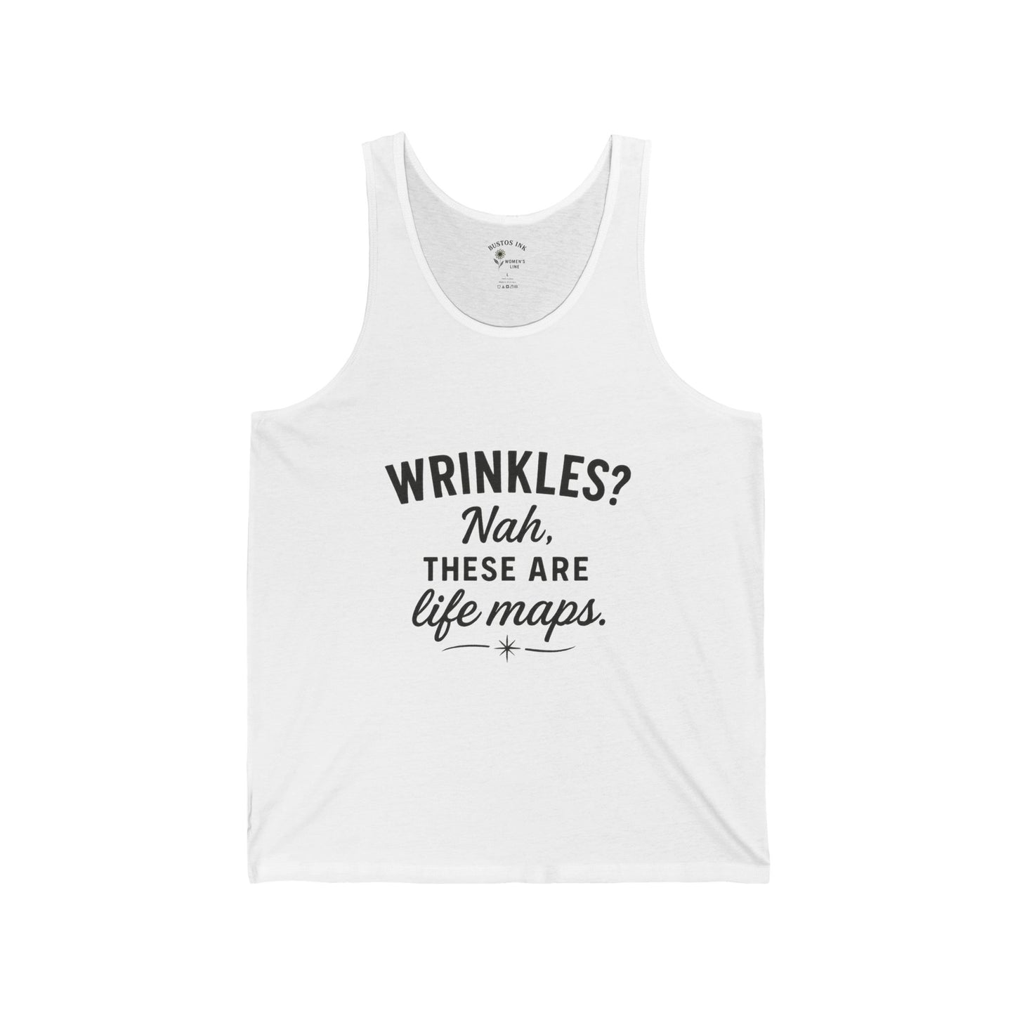 Life Maps Unisex Jersey Tank | Trendy Summer Top, Gift for Friends, Motivational Workout Shirt, Funny Quote Tee, Casual Summer Wear