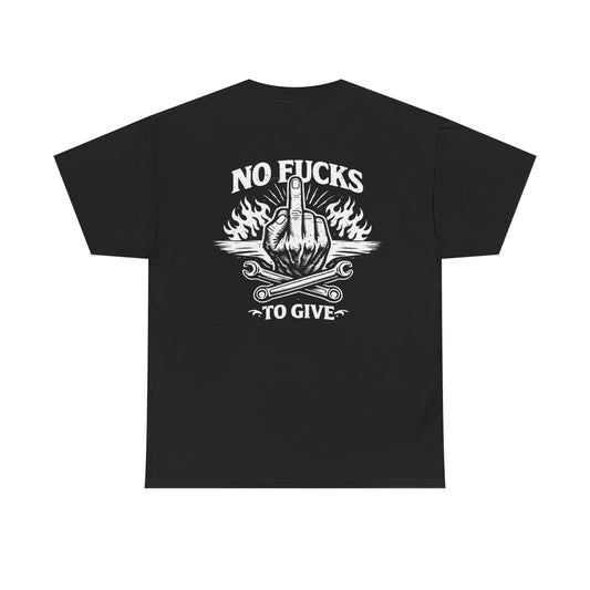 No Fucks To Give T-Shirt — Middle Finger Flame Graphic Tee