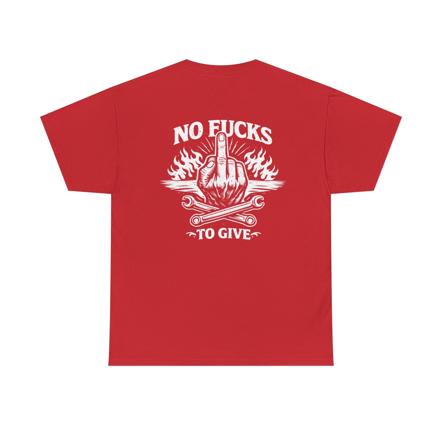No Fucks To Give T-Shirt — Middle Finger Flame Graphic Tee