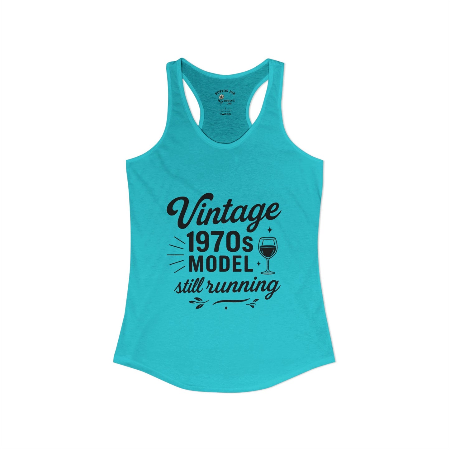 Women's "Vintage 70's Model Still Running" -  Racerback Tank
