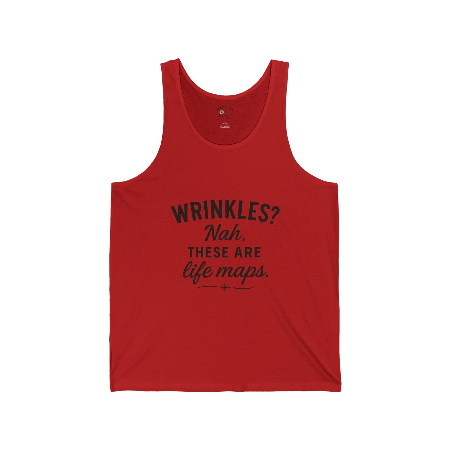 Life Maps Unisex Jersey Tank | Trendy Summer Top, Gift for Friends, Motivational Workout Shirt, Funny Quote Tee, Casual Summer Wear
