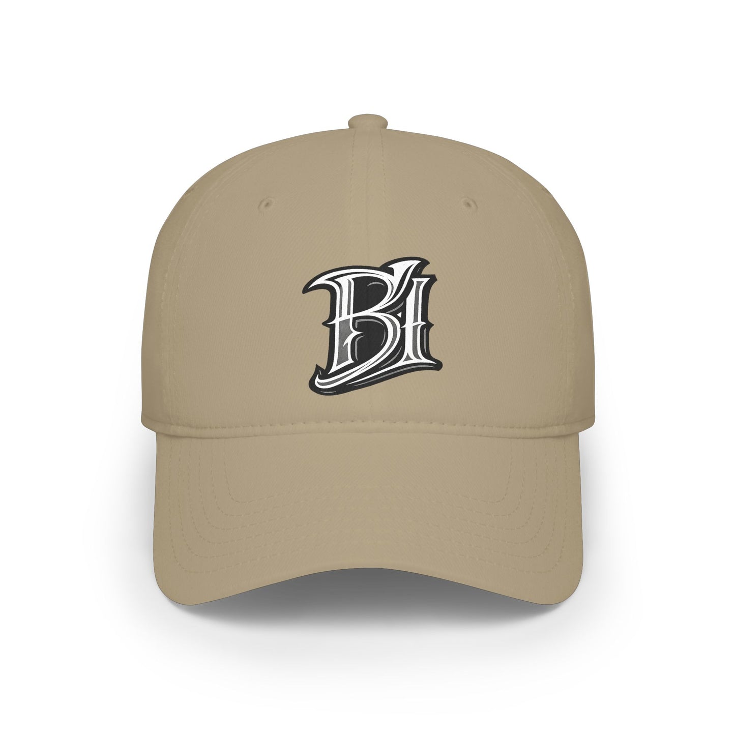 Embroidered 'B1' Low‑Profile Baseball Cap – Vintage Script Logo Hat