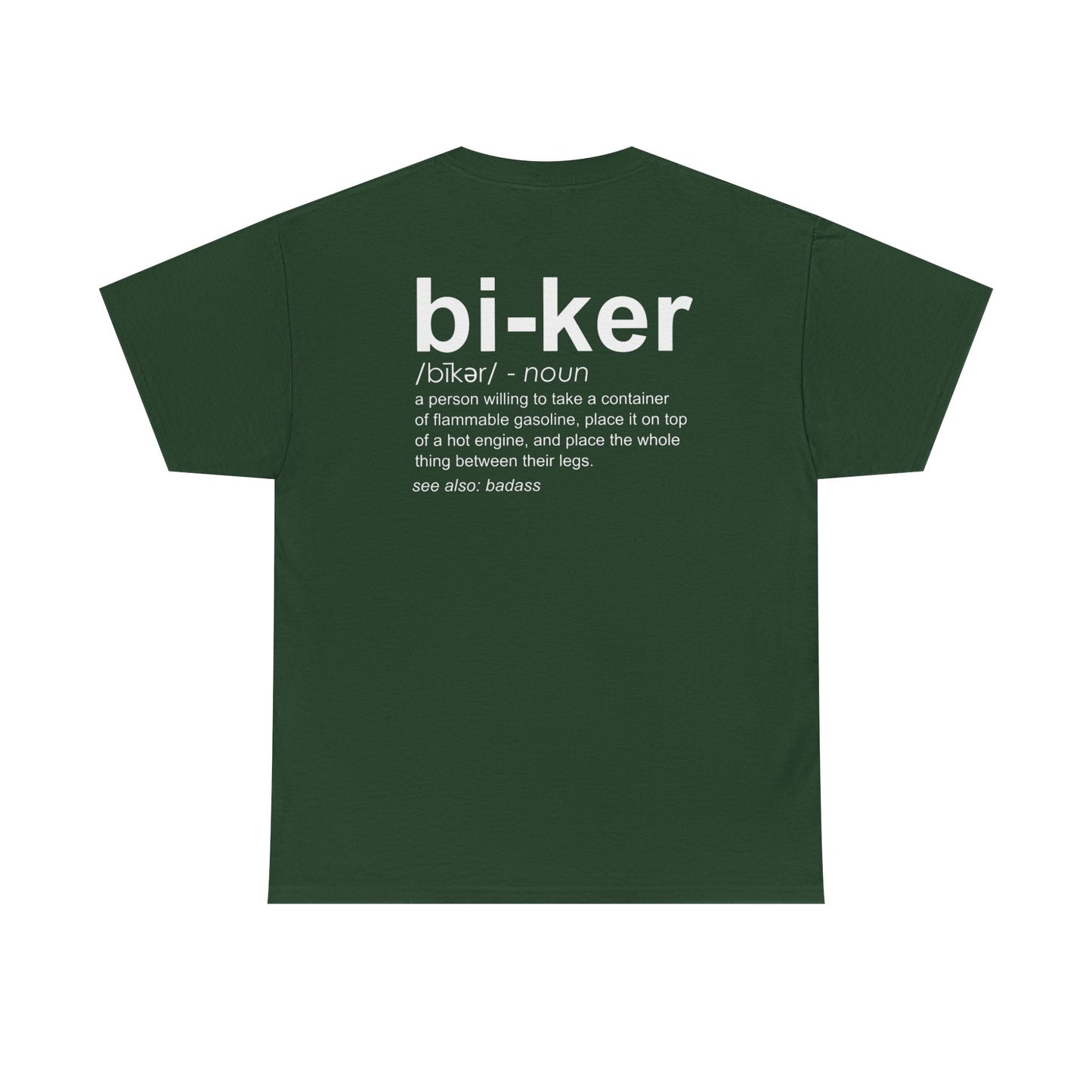 Biker Definition Short Sleeve Tee, Unisex Heavy Cotton T-Shirt