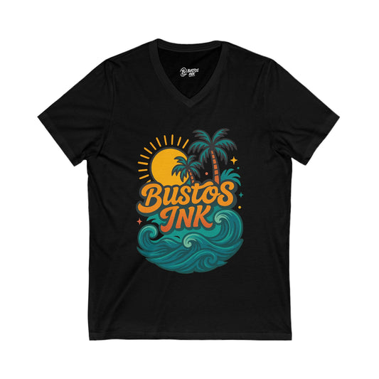 Beach Vibes Unisex Tee - Tropical Graphic T-Shirt, Summer Shirt, Casual Wear, Gift for Ocean Lovers, Vacation Apparel