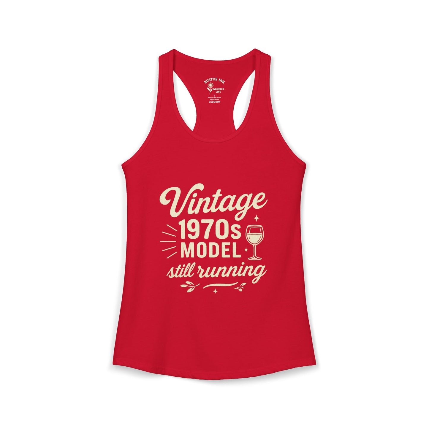 Women's "Vintage 70's Model Still Running" -  Racerback Tank