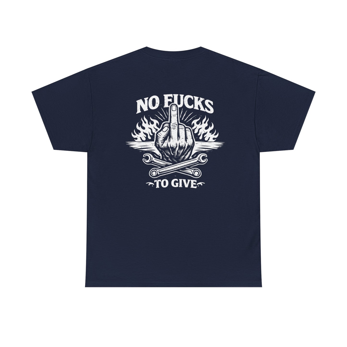 No Fucks To Give T-Shirt — Middle Finger Flame Graphic Tee