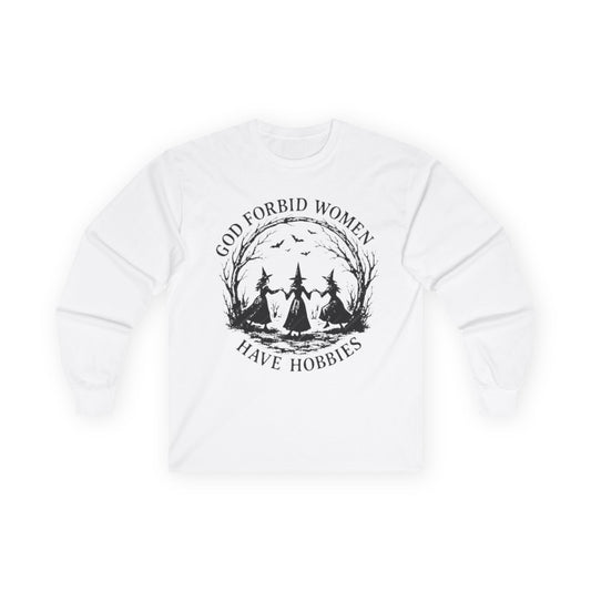Funny Halloween Witch Long Sleeve Tee