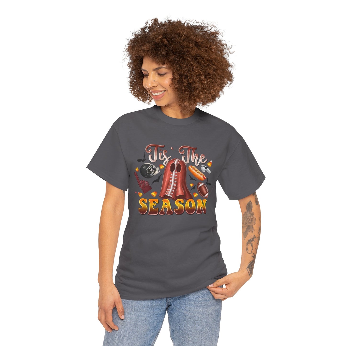 Tis The Season Womens Fall Festive Cotton Short Sleeve Tee