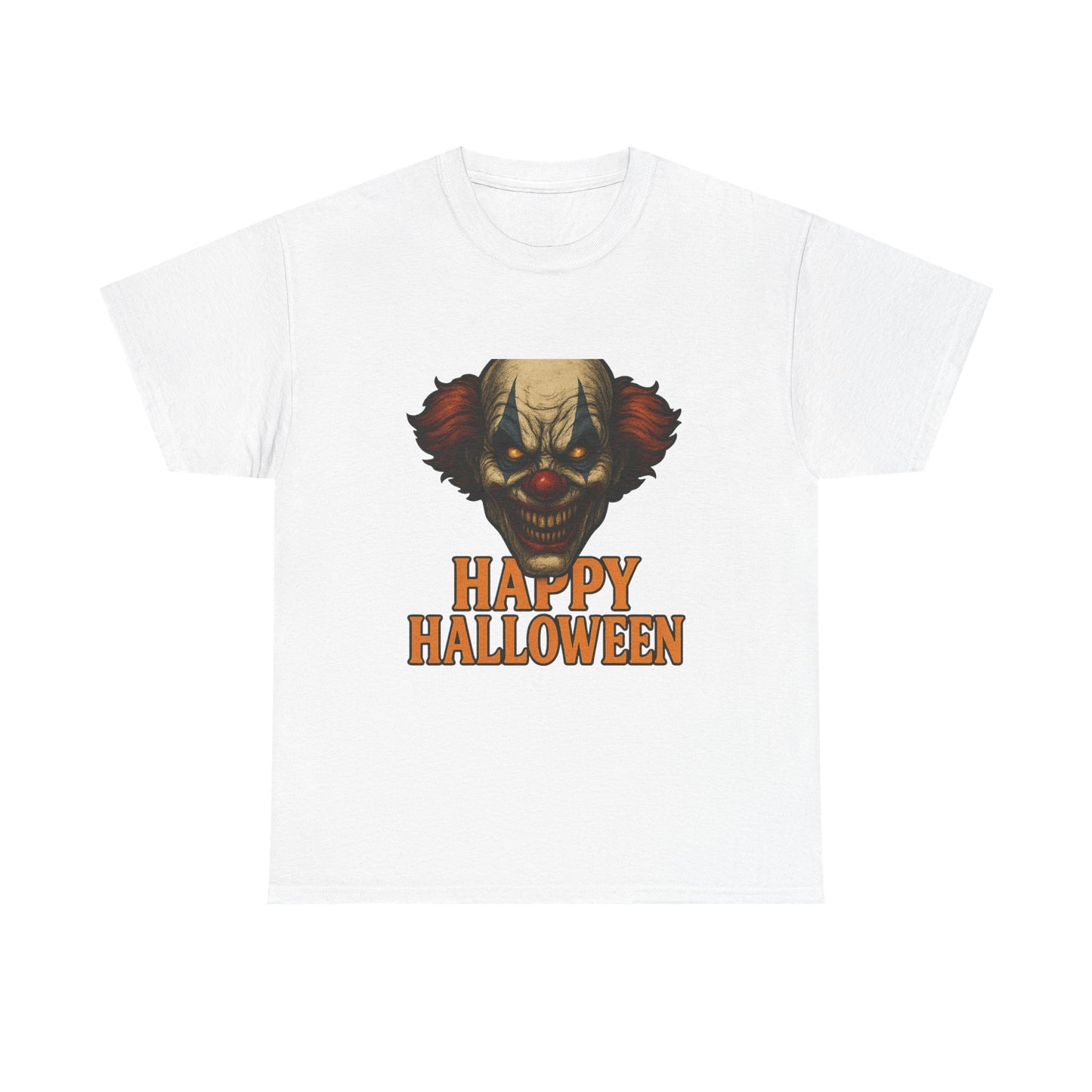Halloween Clown Tee - Unisex Cotton Shirt for Spooky Season, Halloween Costume, Trick or Treat, Horror Lover Gift, Scary Graphic T-Shirt