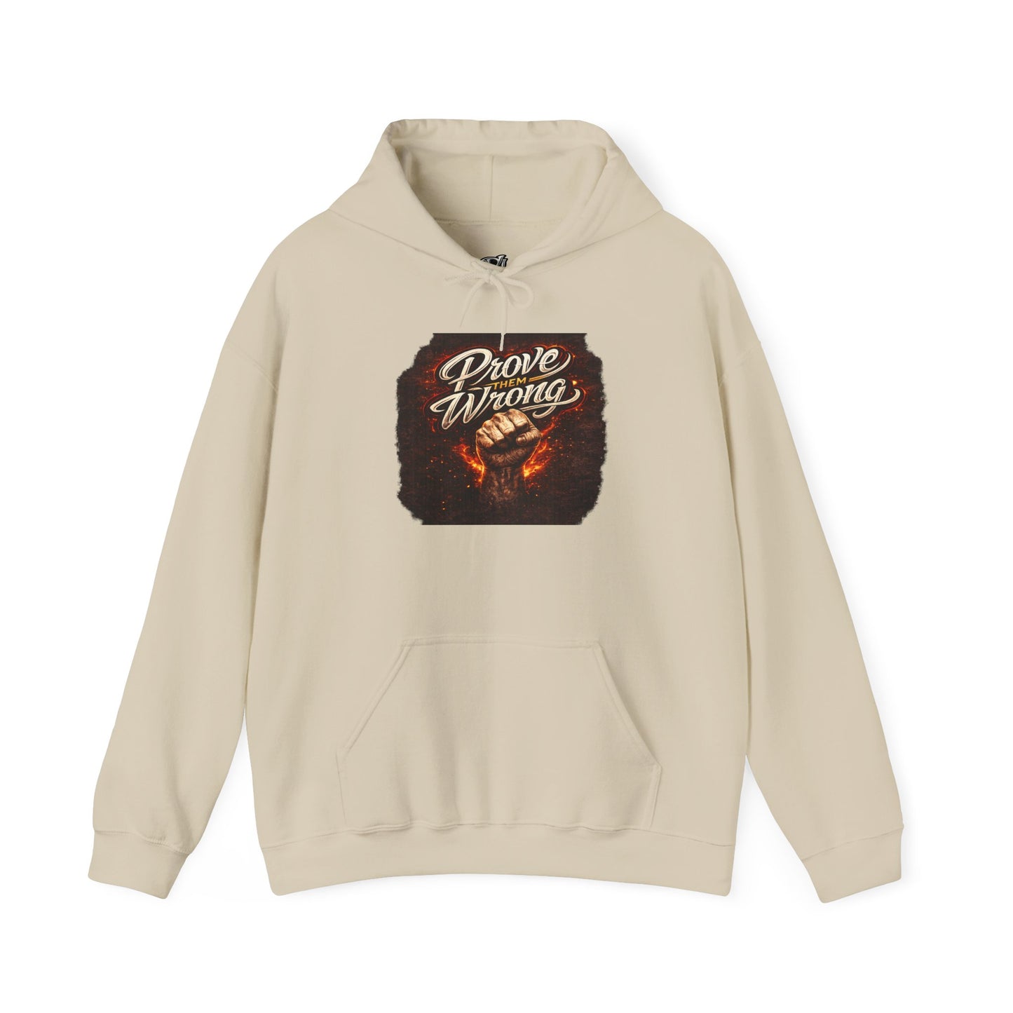 Prove them Wrong Hoodie — Motivational Vintage Fire Graphic Sweatshirt