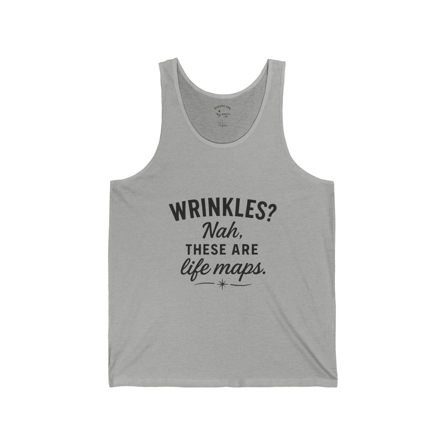 Life Maps Unisex Jersey Tank | Trendy Summer Top, Gift for Friends, Motivational Workout Shirt, Funny Quote Tee, Casual Summer Wear